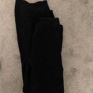 Fashion Nova Black Fuzzy Pants and Top set